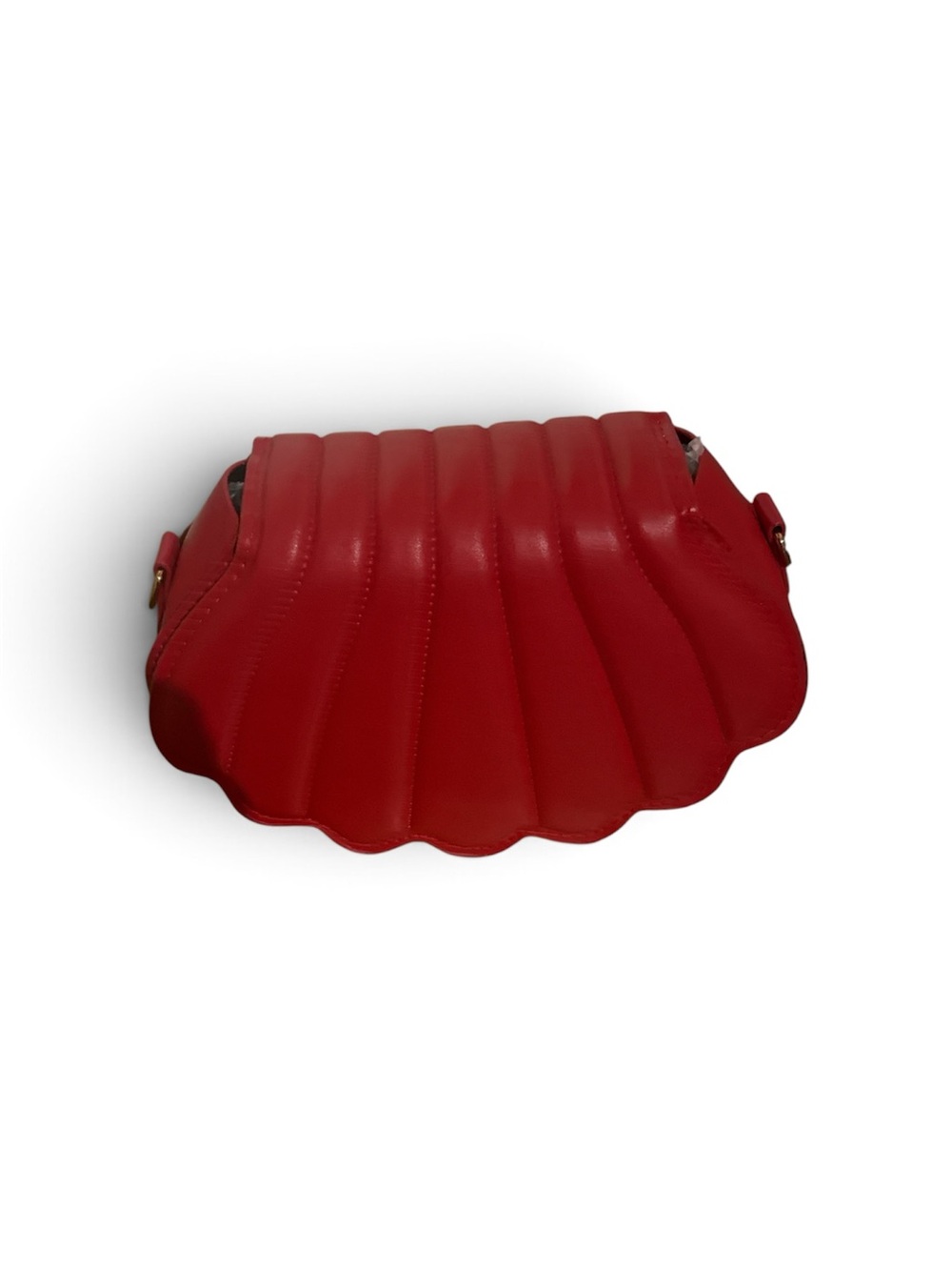 Red Shell-Style Women's Crossbody Bag